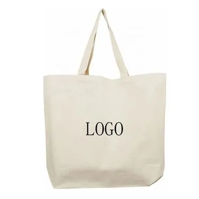 Bossa de supermercat de moda 100% cotó amb logo personalitzat