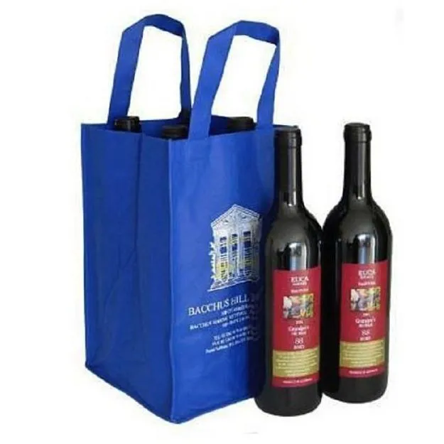 Personalitzat a l'engròs personalitzat bossa ampolla de vi per a ampolla de 1/2/3/4/6 supermercat amb preu barat