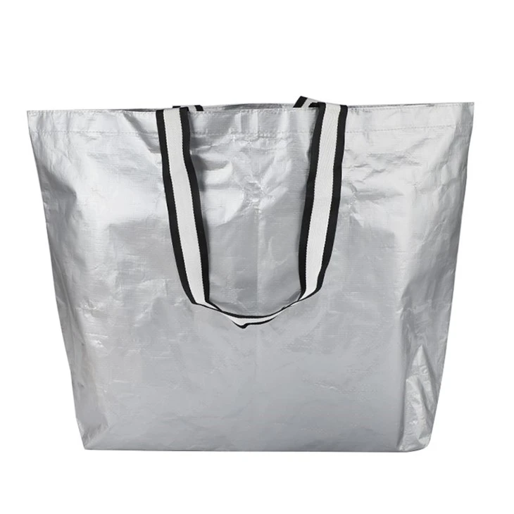 Custom Logo Printed Ikea Style Pp Woven Bag